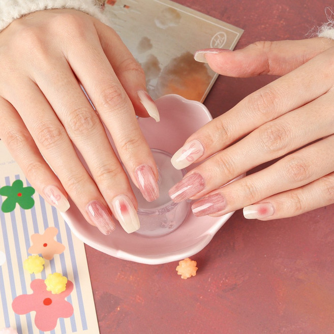 샤인비 멀티 큐어링 젤 스트립스 18p 세트 햇빛에 구워도 되는 멀티 큐어링 젤 스티커, 1개, 69494 핑크 쉐이딩 쉐이크