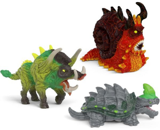 슐라이히 Schleich Eldrador Lava Snail Figurine Monster Animal Toys for 남여공용 Beast Creature Figures Age