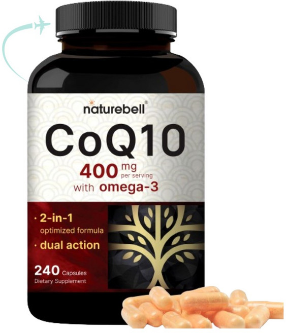 유비퀴놀 코큐텐 코엔자임큐텐 오메가3지방산 400mg 240정 CHECKYOU, 1개