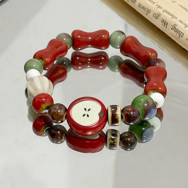 景德鎮陶瓷手鍊 可愛學生手工手串 閨蜜情侶飾品