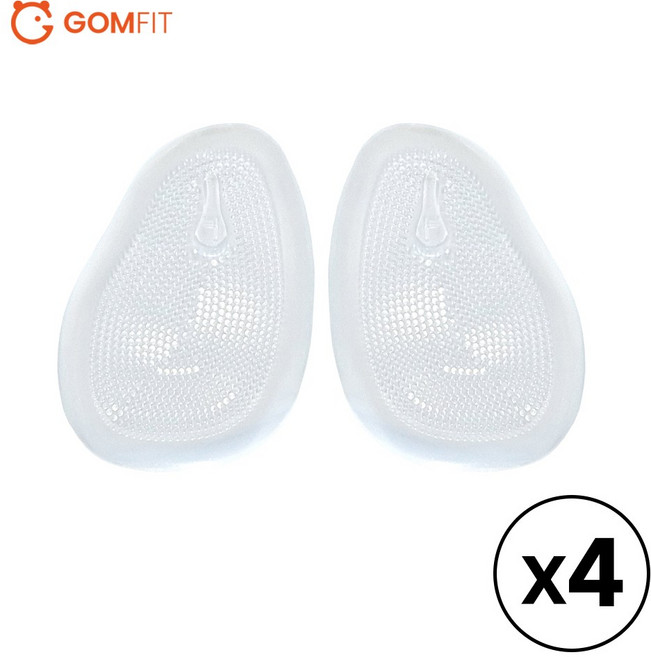 곰피트 2+2 하이힐 발보호 앞꿈치 뒤꿈치 미끄럼 방지 충격흡수 쿠션 패드 4세트(8P)