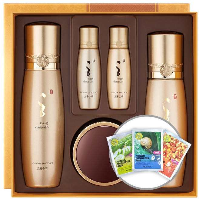(프로랑스 마스크팩 증정) 다나한 효용 3종 세트[수액+유액+크림], 1세트