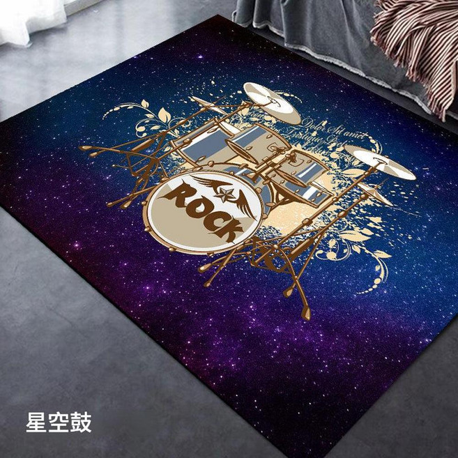 星空魔法陣 鼓毯 隔音防滑墊, 星空架子鼓