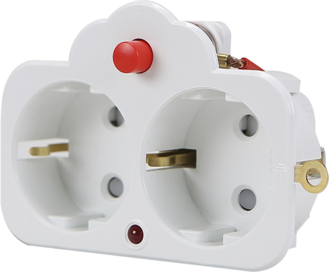 국산 전선릴 릴통용 2구 콘센트 신형 성림GS, 1개