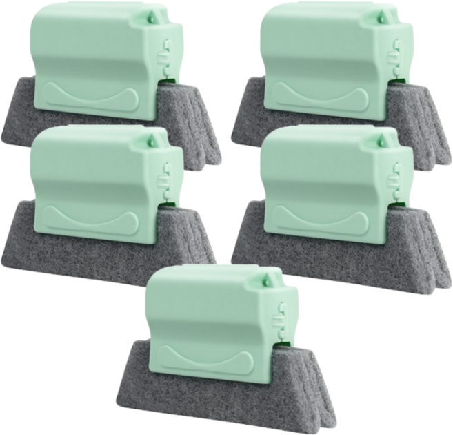 리안하우스 창틀 청소 틈새 브러쉬, 민트, 5개