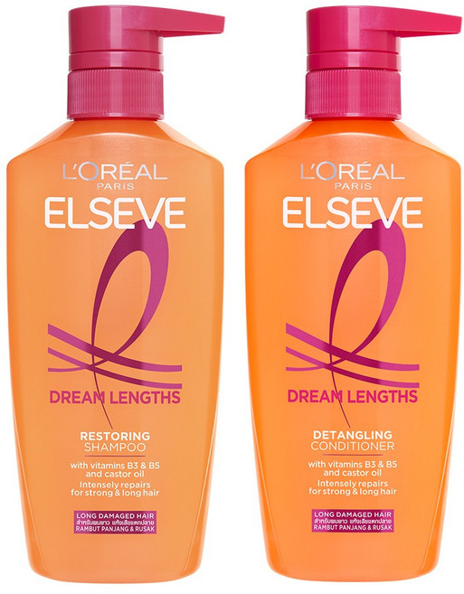 로레알파리 드림랭스 샴푸 400ml+컨디셔너 375ml 2종세트, 1세트
