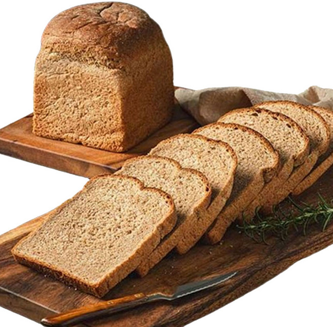 아침에 좋은빵 통밀100% 백프로 통밀빵 통밀식빵 식사빵 저당 저염 비건, 630g, 2개