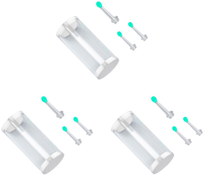 NE3 무선 스마트 비주얼 귀 청소기 검 이경 왁스 카메라 제거를위한 1/3Set 교체, 1개, 3set