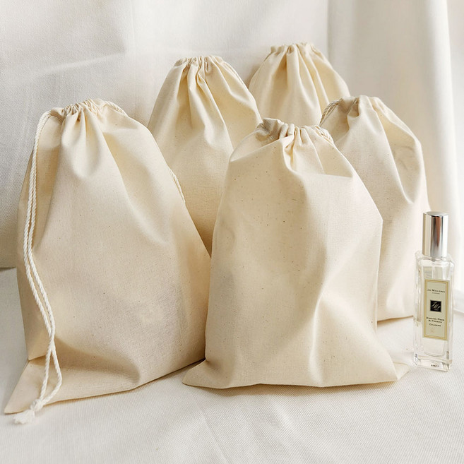 국내제작 공장직영 태영상회 국내제작 국산 20수 양끈 광목더스트백 면 생지 친환경 무지 화장품 파우치 스트링 주머니 전사이즈 더스트백 이너백 에코백, 1개, 가로3호(35x30)