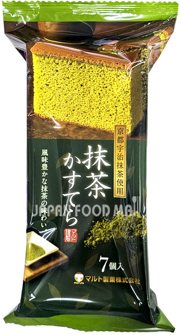 마루토 말차 카스테라 170g 일본 녹차 부드러운 촉촉 카스테라 빵, 1개