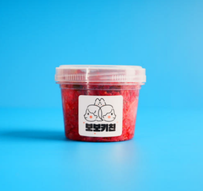 보보키친 무설탕 수제 할라피뇨 적양배추 라페, 1개, 250g