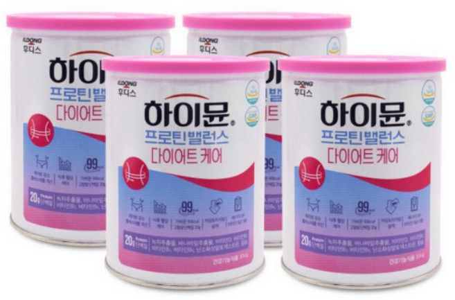 일동후디스 하이뮨 프로틴 밸런스 앤 바디 캔, 304g, 4개