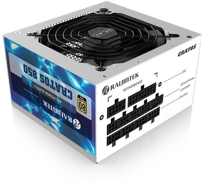 RAIJINTEK CRATOS 850W ATX3.0 電源供應器, 白色 (CRATOS 850W), CRATOS 850W, 白色