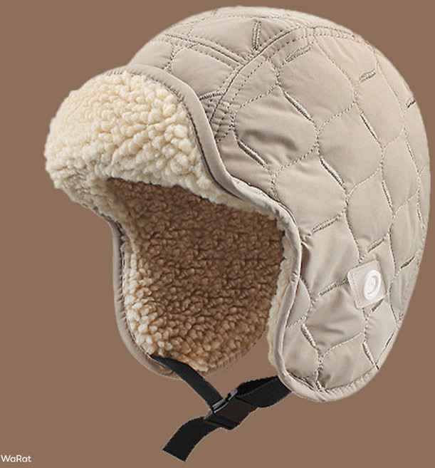 남녀 퀼팅 귀달이모자 양면 헌팅캡 겨울 방한 모자, 02 베이지, 1개