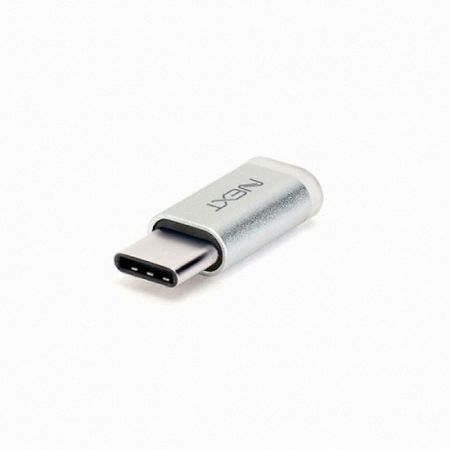 넥스트 타입C to USB 3.1 마이크로 5핀 타입C 변환 젠더 NEXT-1513TC, Silver, 4개