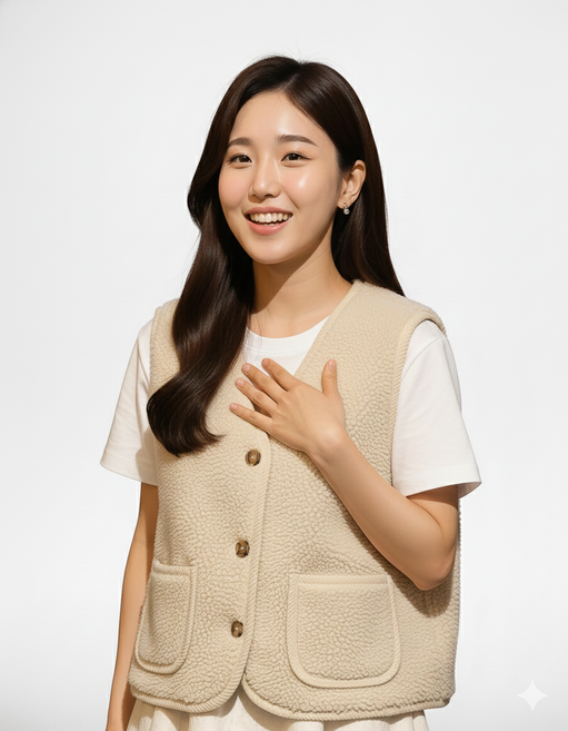 노블바인 양털 후리스 조끼 / 포근한 보온 베스트 / 따뜻한 데일리룩 / 가볍고 부드러운 겨울조끼