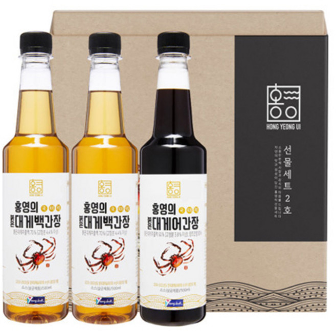 영덕 홍영의 선물세트 2-1호(붉은대게 백간장2/어간장1), 500ml, 1개