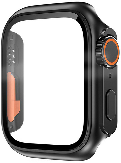 티엑스엘엑스 애플워치 호환 울트라 변신 드레스업 케이스, 다크블랙, 1개