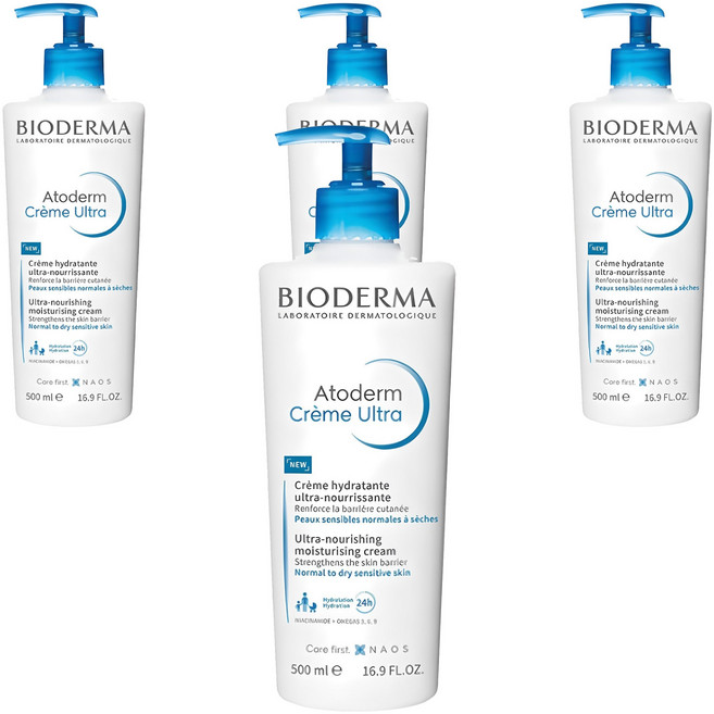 바이오더마 아토덤 크림 울트라, 500ml, 4개