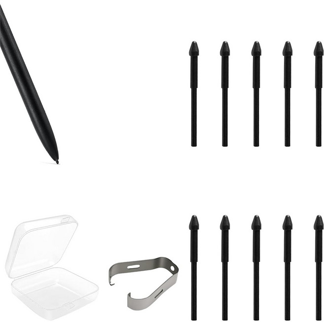 30 Pcs - IFLYTEK AINOTE 2 교체 펜촉 리필용 핀셋 Iflytek AINOTE 2 용 태블릿 펜 팁 쓰기 Note, 검은색