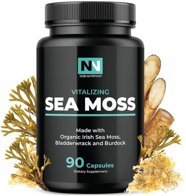 Nobi Nutrition 아이리쉬 바다 이끼 캡슐 90정, Nobi Nutrition 아이리쉬 바다 이끼캡슐 |, 1개 - 쿠팡