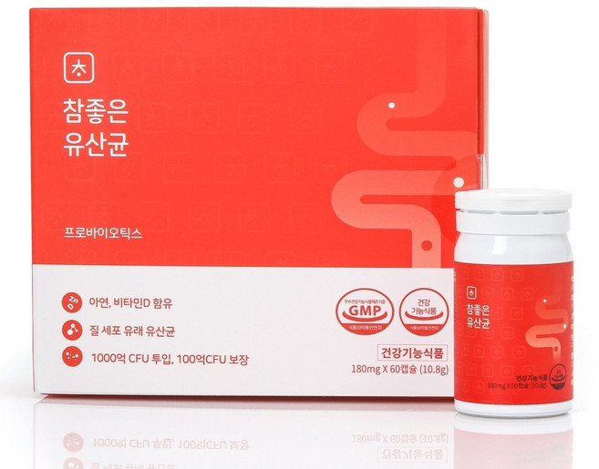 여성 질유산균 1000억투입 100억보장 아연 비타민D 함유 한국여성 질유래 특허유산균 3종 신바이오틱스 참좋은유산균, 60정, 1박스, 60정