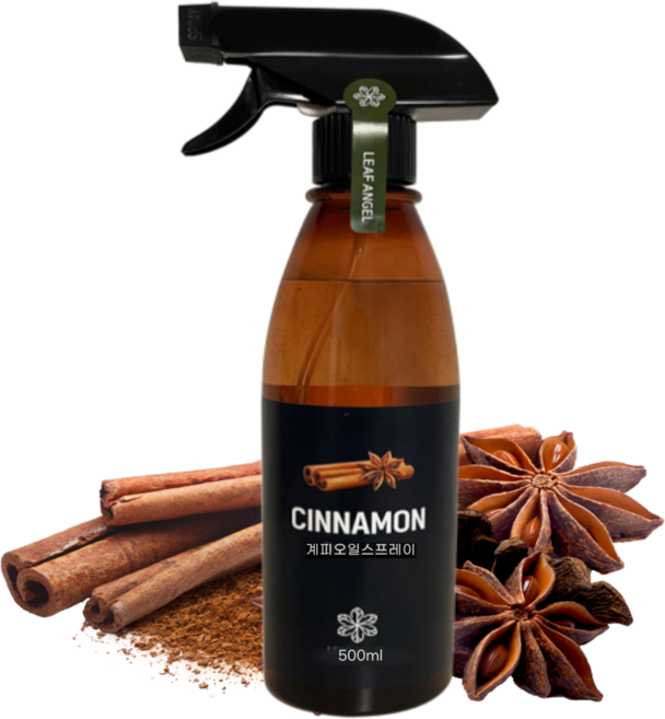 시나몬 계피스프레이 벌레기피제 항균털취 에센셜바크오일 좀벌레 날벌레 쌀벌레 곰팡이제거, 1개, 500ml