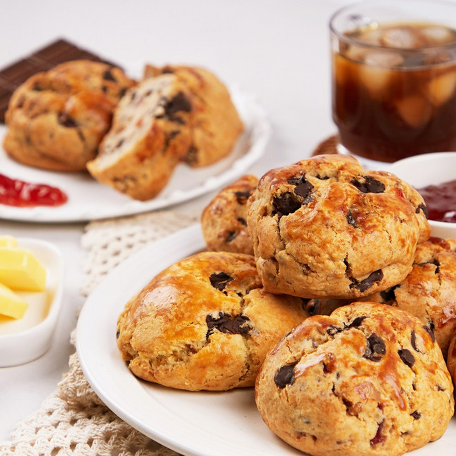 [부산맛집 아델라7]크림치즈 무화과 초코 스콘 소행성빵 6입, 100g, 6개
