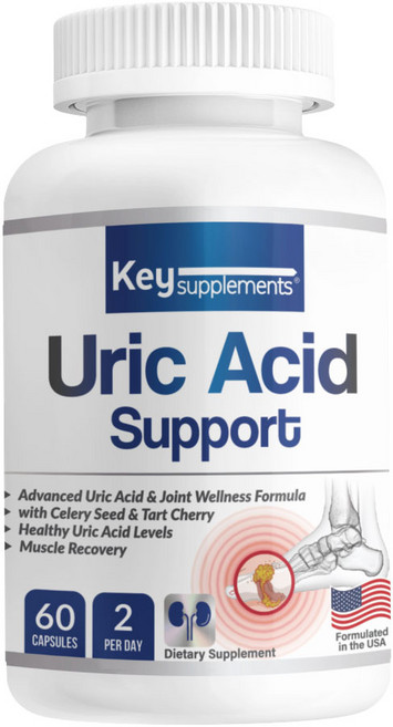 키서플리먼트 유릭애시드 컨트롤 포뮬라 셀러리씨드 타트체리 추출물 등 12가지 정 통풍 부한 복합 성분 한통풍 부한 함유량, 1개, 60정