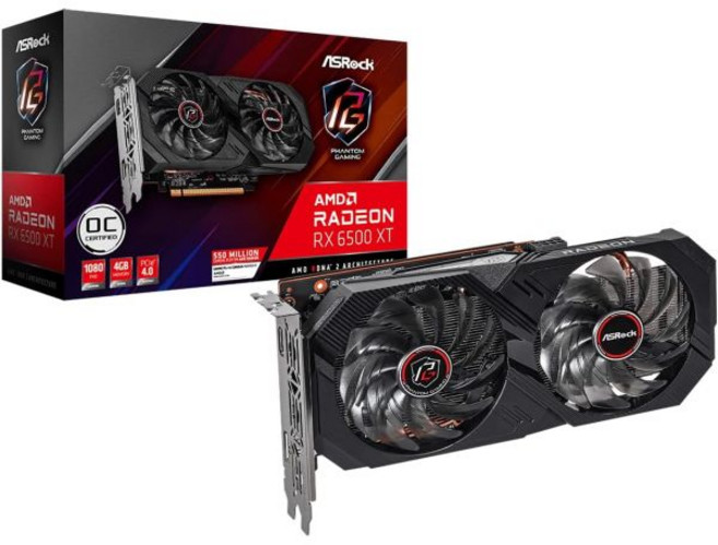 ASRock RX6600 CLD 8G 그래픽 보드 AMD 라데온 GDDR6 8GB 모델(일본 내 공인 딜러), Radeon RX 6500 XT Phantom Gami
