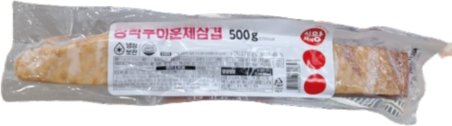 식자재왕 훈제삼겹살, 500g, 3개