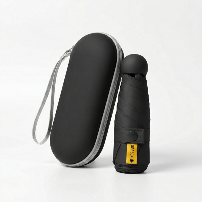 초경량 5단 접이식 UV자외선 차단 양우산+캡슐 소프트 우산케이스