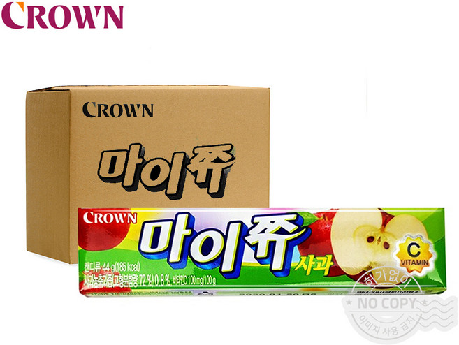 [박스] 크라운 마이쮸 사과 44g, 120개