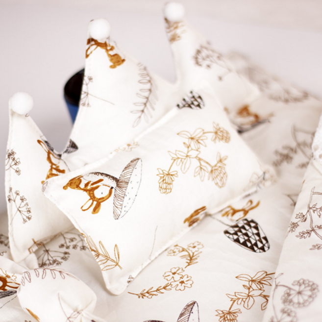 티니숲속 20cm 인형옷 잠옷 안대 침구 세트 무속성 아이돌 인형 꾸미기, 1개, 브라운 파라다이스 침구 5종 세트