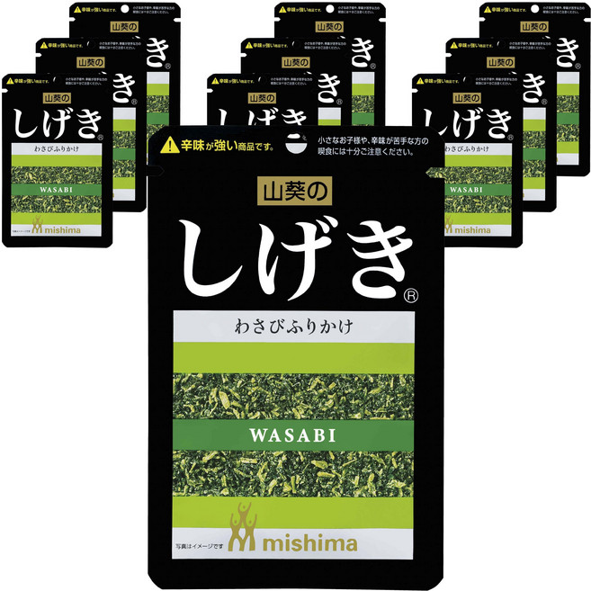 미시마 시게키 와사비 후리가케, 12g, 10개