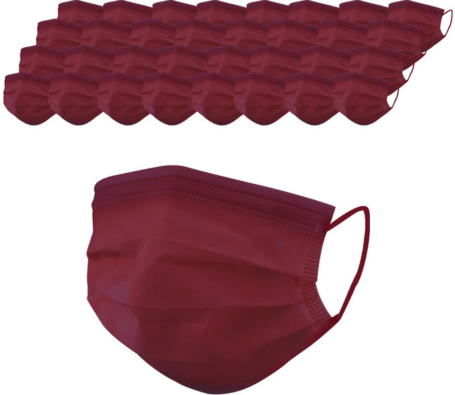 해오름마스크 일회용 덴탈마스크 대형 와인 50매, 와인 대형 50매X3