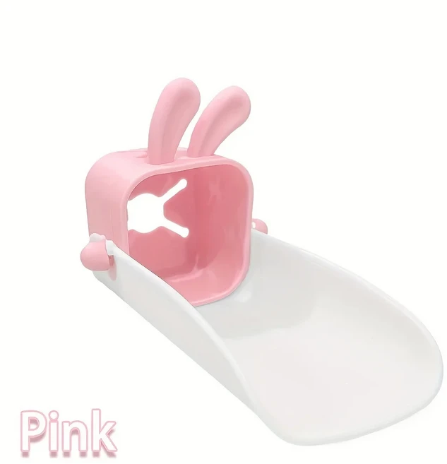 1pc 수도꼭지 익스텐더 만화 욕실 주방 실리콘 손 세척 도구 토끼 어린이 스플래시 증거, 03 pink