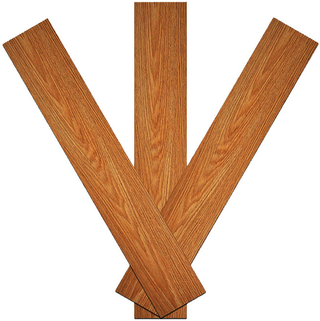 ELSECHO 접착식 직사각 장판 원목패턴 장판 두께 1.5mm, CTDBC01, 90개