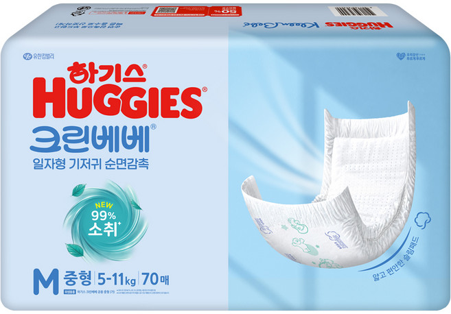 하기스 크린베베 3단계(5~11kg), 70매, 3단계