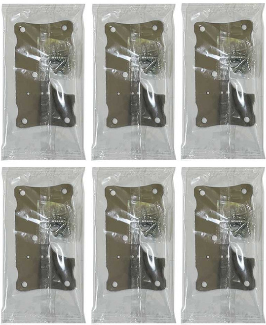 리폼플러스 경첩보강 플레이트 철판피스제공 베이스판 경첩수리, 경첩보강플레이트, 6개