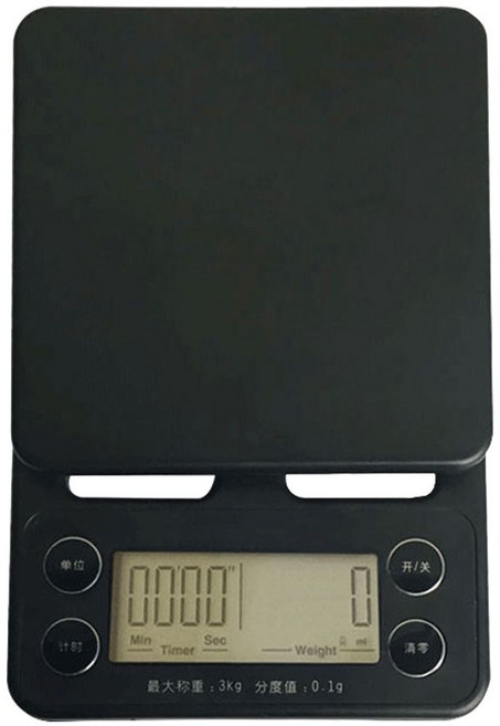 푸어 오버 드립 에스프레소 저울 0.1g 커피 LCD 디스플레이 액세서리 음식, A. 핸드 붓기 커피 저울실리콘 패드 없음