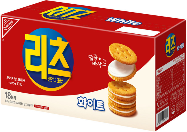 동서식품 리츠 샌드위치 크래커 화이트, 1개, 693g