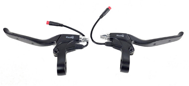 전동킥보드 브레이크 레버 M8 방수형 2p 커넥터, 블랙, 1세트, M8 2P, 브레이크 레버 3번 좌우