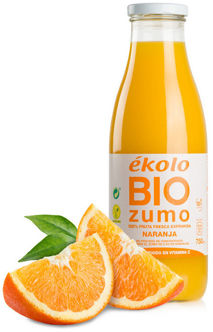 에콜로 유기농 오렌지주스 NFC 착즙 원액, 750ml, 1개