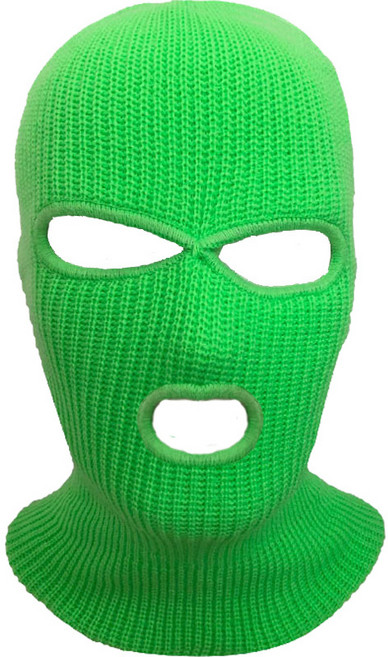 마미손 복면 마스크 라이딩 배달 얼굴 연말 파티 도둑 코스튬 분장 방한 워머, 네온그린, 1개