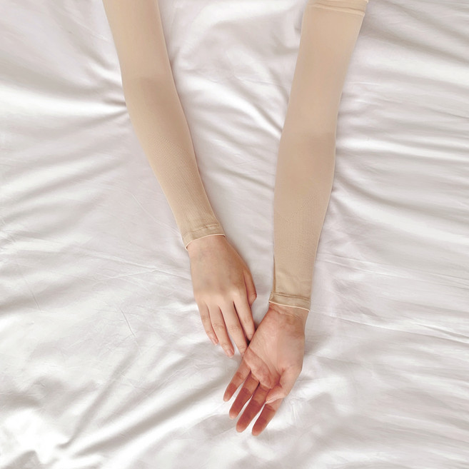 시큐어핏 살색 골프 쿨토시 팔토시 양손 1+1, 스킨, 팔목형