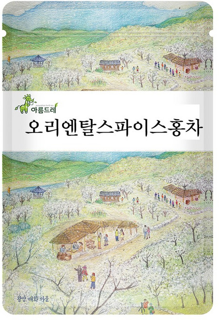 아름드레 100%옥수수 친환경 삼각티백 오리엔탈 스파이스 홍차 25티백, 1.2g, 25개입, 1개