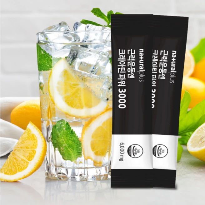 내츄럴플러스 근력운동엔 크레아틴 파워 3000 30p, 180g, 1개 - 쿠팡