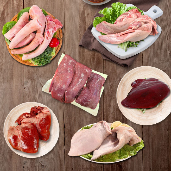 (배터짐) 저렴한 국내산 돼지귀 돼지간 돼지꼬리 돼지혀 돼지염통 돼지간 돼지지라 돼지막창 돼지대창 돼지곱창 (일요일&당일발송), 돼지콩팥 700g내외, 1개