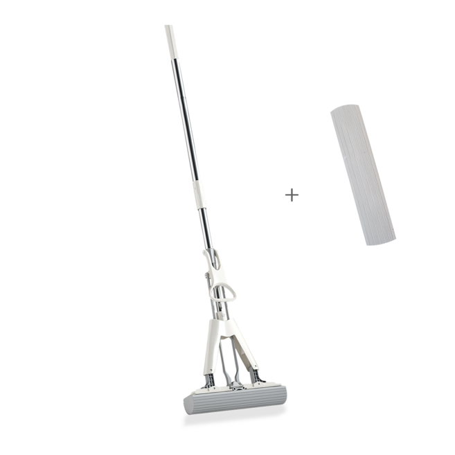 르디브 4세대 접이식 탈수 초경량 펄프 밀대 청소기, 1개